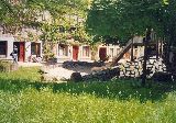 U-Bahnb�gen, Hofseite (Blick durch den Garten)