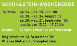 Schuh&Stein Workshop-Termine