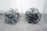 Bettina Luedicke, GLOBE, GLOBE 2 , 2013/14, 80 x 80 x 80 cm